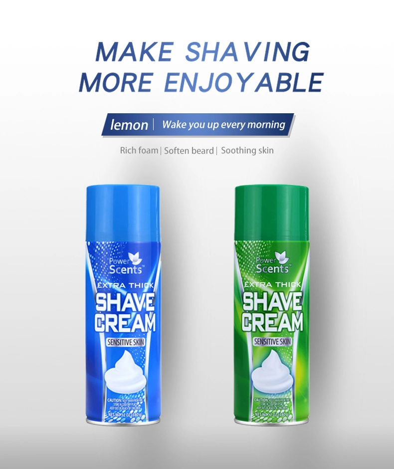 Custom Logo Men Personal Care Shaving Foam with Moisturizing and Smoothing Effect