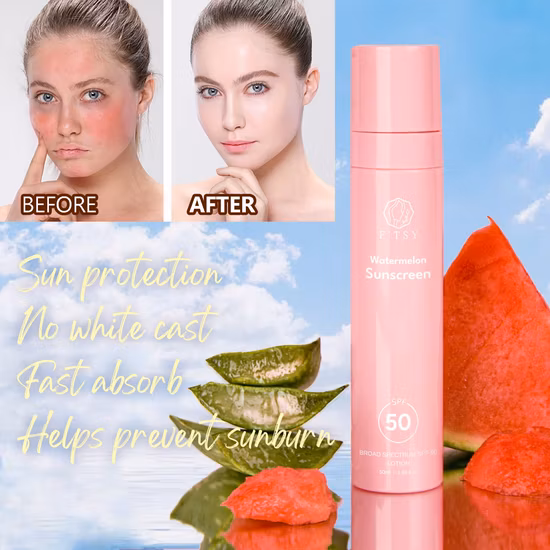 Spray solare sbiancante per il viso con etichetta privata